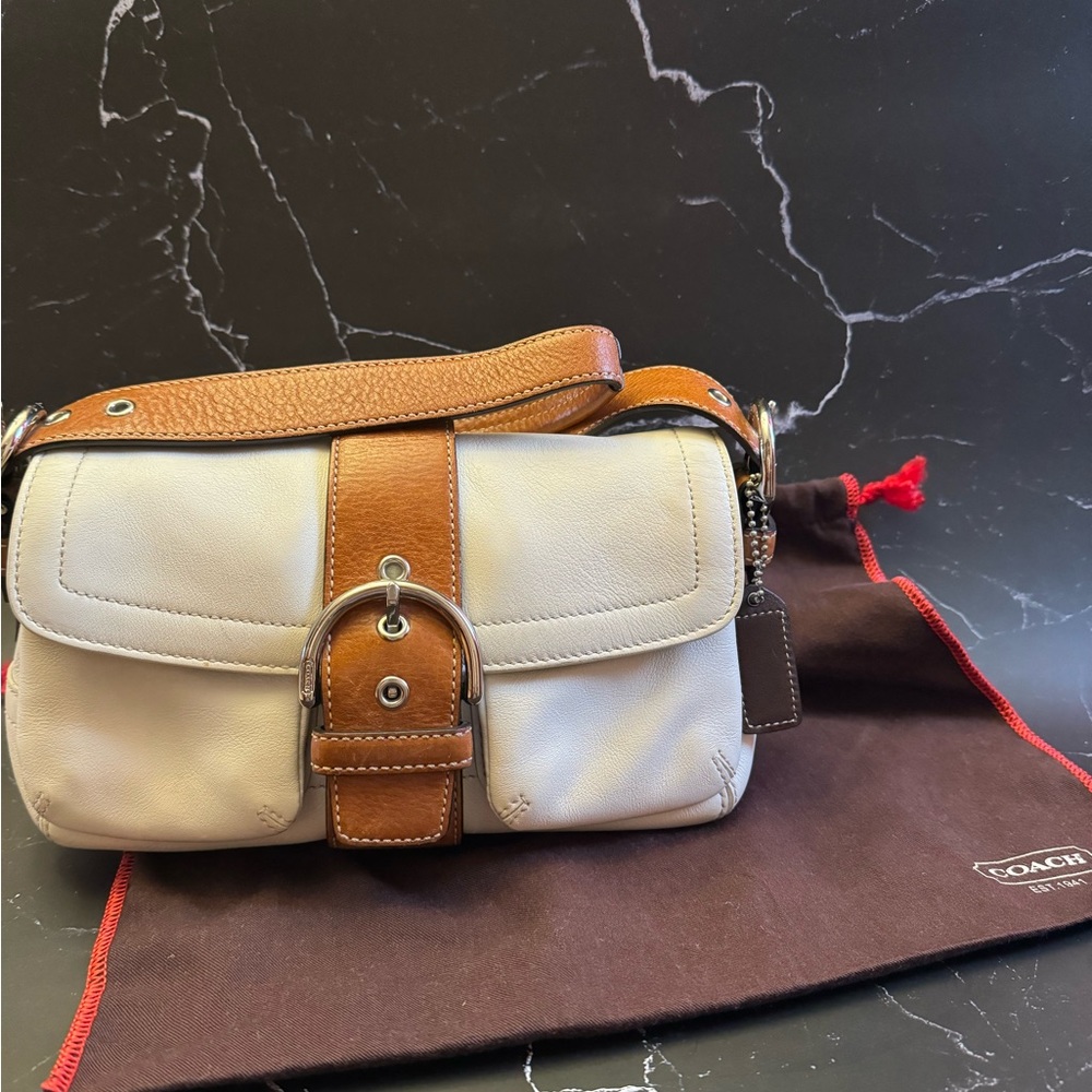 COACH BAG used small shoulder bag COMES WITH COACH DUSTBAG